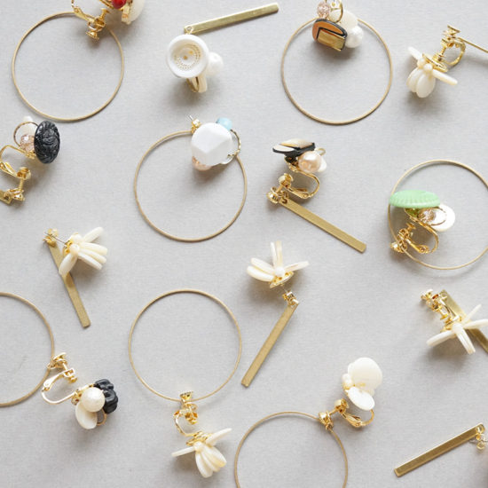 Brass earrings backs / Circle : ブラスイヤリングバック / サークル